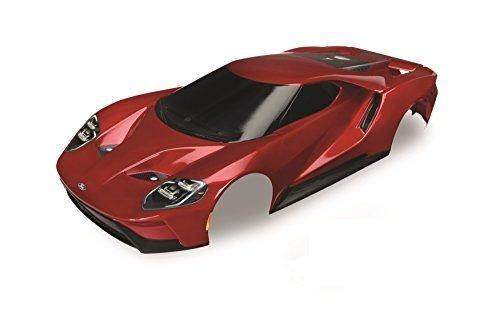 Traxxas 8311R Body Ford GT® red (painted decals applied) (tail lights exhaust tips & mounting hardware (part #8314) sold separately) - Excel RC