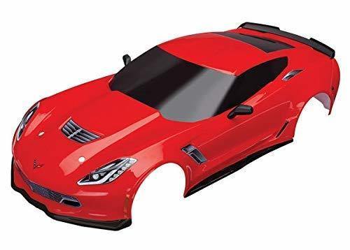 Traxxas 8386R Body Chevrolet Corvette Z06 red (painted decals applied) - Excel RC