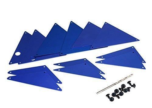 Traxxas 8434X Tube chassis inner panels aluminum (blue-anodized) (front (2) wheel well (4) middle (4) rear (2)) - Excel RC