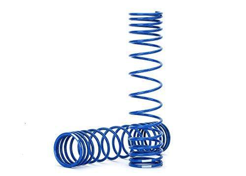Traxxas 8444A Spring shock front (blue) (GTR) (progressive 0.833 rate white stripe) (2) - Excel RC
