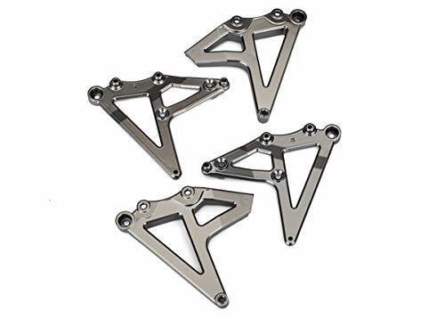 Traxxas 8538X Shock mounts rear (left &amp; right) (satin black chrome-plated) - Excel RC