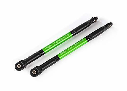 Traxxas 8619G Push rods aluminum (green-anodized) heavy duty (2) (assembled with rod ends and threaded inserts) - Excel RC
