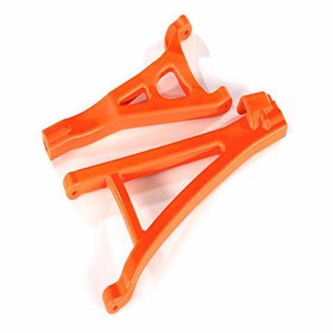 Traxxas 8632T Suspension arms orange front (left) heavy duty (upper (1) lower (1)) - Excel RC