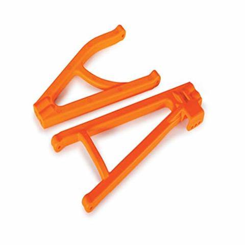 Traxxas 8634T Suspension arms orange rear (left) heavy duty adjustable wheelbase (upper (1) lower (1)) - Excel RC