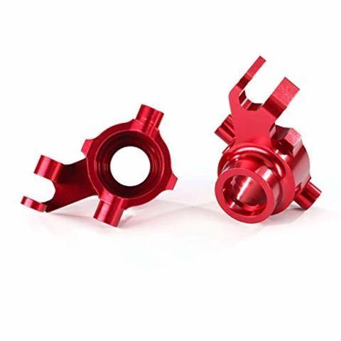 Traxxas 8937R Steering blocks 6061-T6 aluminum (red-anodized) left & right - Excel RC