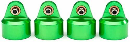 Traxxas 8964G Shock caps aluminum (green-anodized) GT-Maxx® shocks (4) - Excel RC