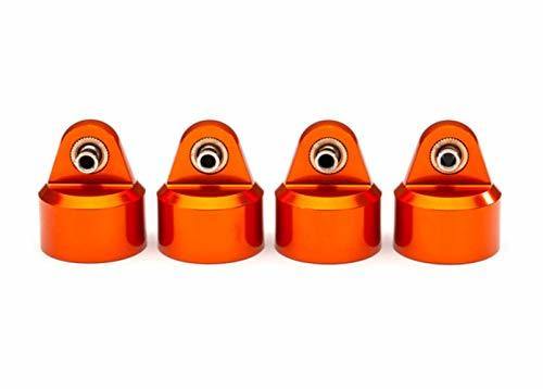 Traxxas 8964T Shock caps aluminum (orange-anodized) GT-Maxx® shocks (4) - Excel RC