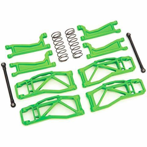 Traxxas 8995G Suspension kit WideMaxx green (includes front &amp; rear suspension arms front toe links rear shock springs) - Excel RC