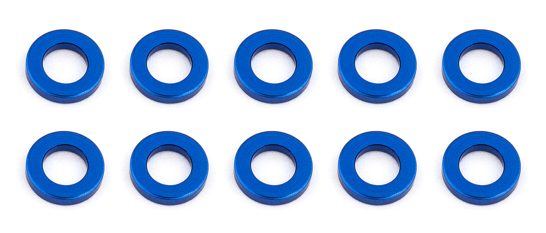 Associated Ballstud Washers, 5.5x3.0x1.0 mm, blue aluminum 31382 | ASC31382