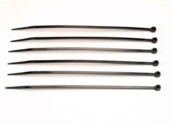Traxxas 3155 Cable ties medium (black) (6) - Excel RC