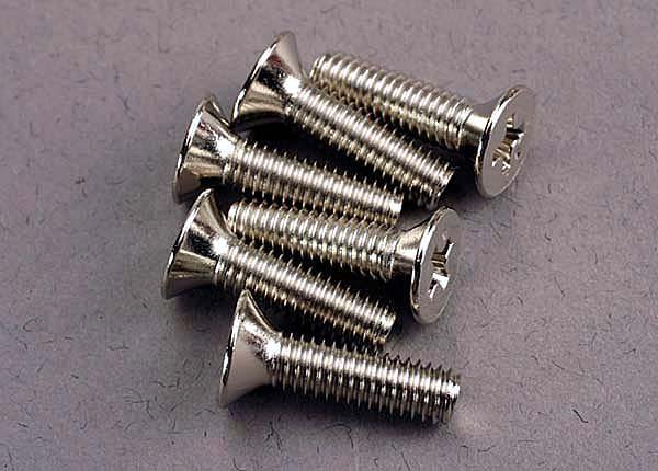 Traxxas 3167 Screws 4x15mm countersunk machine (6) - Excel RC