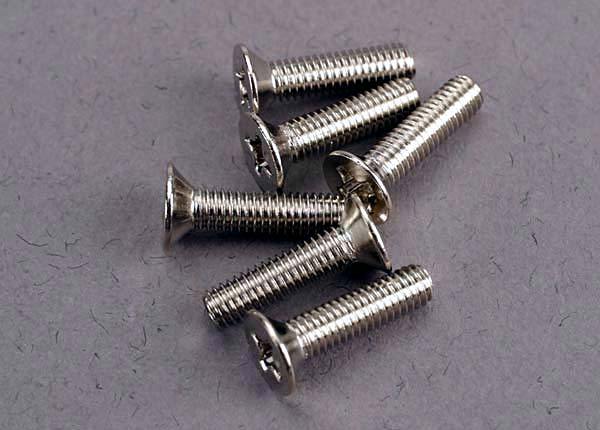 Traxxas 3178 Screws 3x12mm countersunk machine (6) - Excel RC