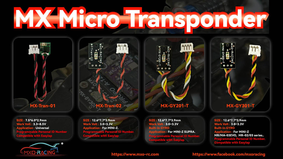 MXO-Racing Micro Transponder Compatible With Robitronic System