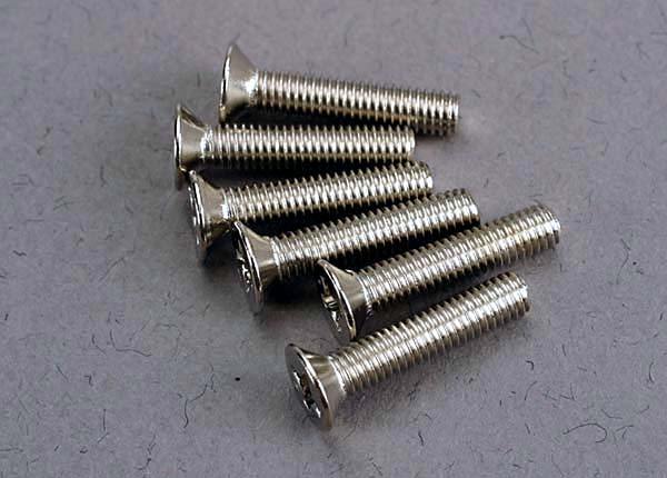 Traxxas 3179 Screws 3x15mm countersunk machine (6) - Excel RC