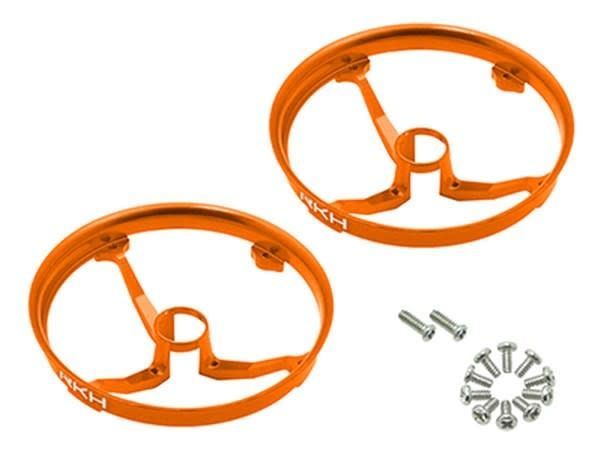 Rakon CNC AL Propeller Guards (Orange) - Blade Inductrix 1 Prop Guard