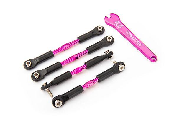 Traxxas Turnbuckles Aluminum, Camber Links Front 39mm (2) Rear 49mm (2) (Assembled W/Rod Ends & Hollow Balls) (3741) - Excel RC
