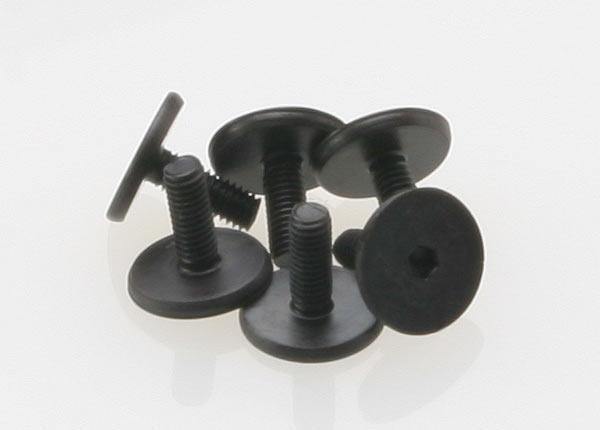 Traxxas 3931 Screws 3x8mm flat-head machine (hex drive) (6) - Excel RC