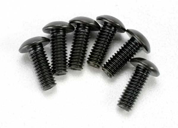 Traxxas 3937 Screws 4x12mm button-head machine (hex drive) (6) - Excel RC