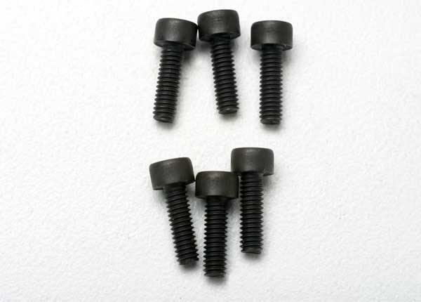 Traxxas 3965 Screws 2.5x8mm cap-head machine (6) - Excel RC