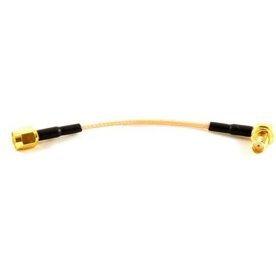 10CM RP-SMA Male to 90 Degree RP-SMA Female - Excel RC