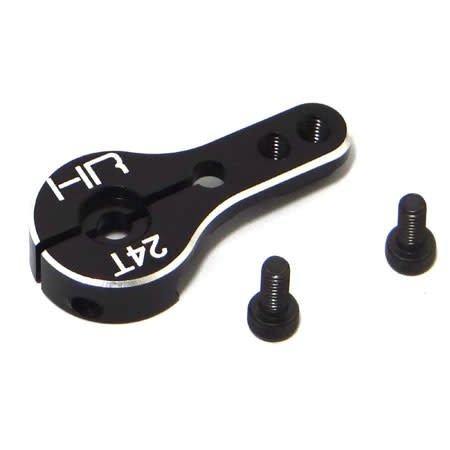 Aluminum Lock Servo Arm 2h M3 Mount 24t: Hitec (HRASHM24M01) - Excel RC