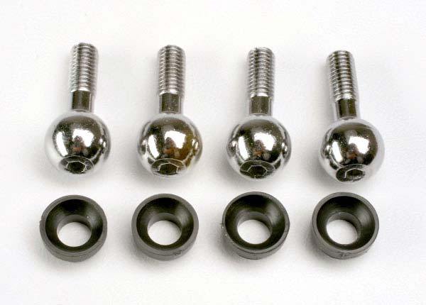 Traxxas 4933 Pivot balls (4) pivot ball cap bushings (4) - Excel RC