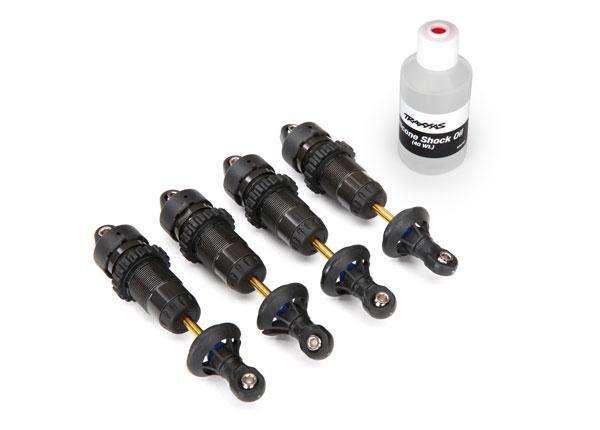 Traxxas 5460X Shocks GTR hard-anodized PTFE-coated aluminum bodies with TiN shafts (fully assembled wo springs) (4) - Excel RC