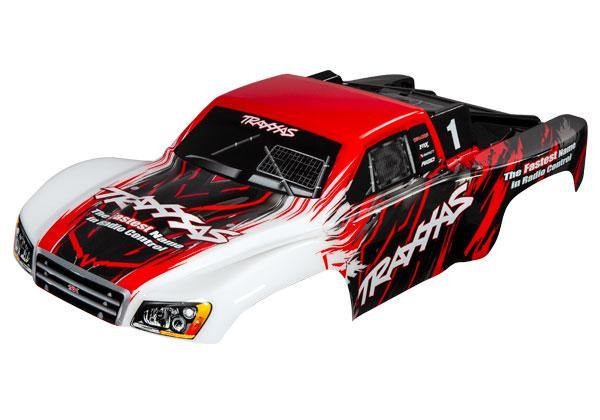 Traxxas 5824R Body Slash 4X4 red (painted decals applied) - Excel RC