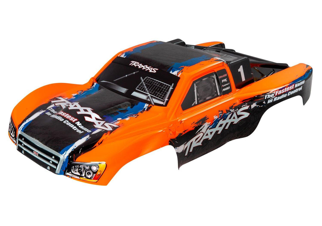 Traxxas 5850 Body Slash 4X4 orange (painted decals applied) - Excel RC