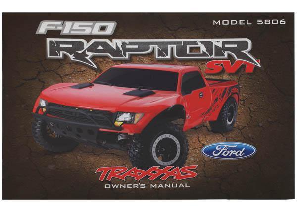 Traxxas 5897 Owner's Manual Ford Raptor - Excel RC