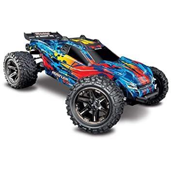 Traxxas 67076-4-BLUE Rustler® 4X4 VXL 1/10 Scale Stadium Truck Blue