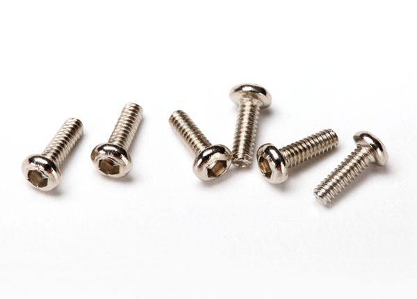 Traxxas 6643 Screws 1.6x5mm button-head machine (hex drive) (6) - Excel RC