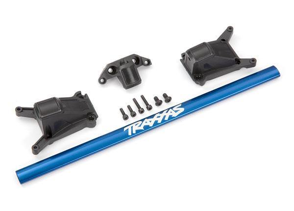 Chassis brace kit, blue (fits Rustler® 4X4 or Slash 4X4 models equipped with Low-CG chassis) - Excel RC