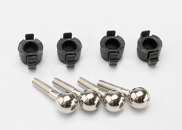 Traxxas 7033 Pivot balls (4) pivot ball caps (4) - Excel RC