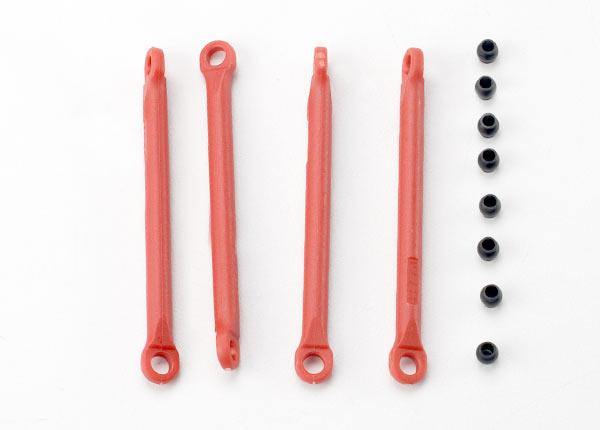 Traxxas 7118 Push rod (molded composite) (red) (4) hollow balls (8) - Excel RC
