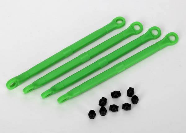 Traxxas 7138G Toe link front &amp; rear (molded composite) (green) (4) hollow balls (8) - Excel RC