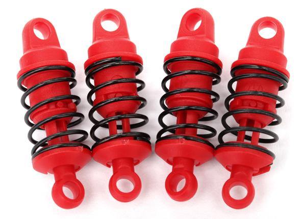 Traxxas 7560 Shocks oil-less (assembled with springs) (4) - Excel RC