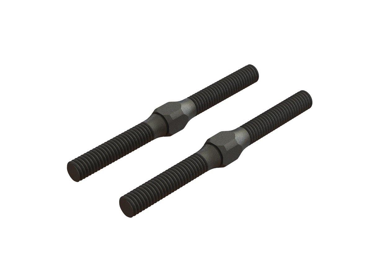 Arrma (ARA330542) Steel Turnbuckle M4x48mm Black (2) - Excel RC