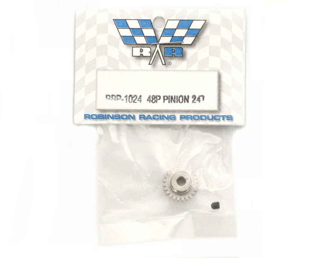 Robinson Racing Nickel-Plated 48 Pitch Pinion Gear 24T