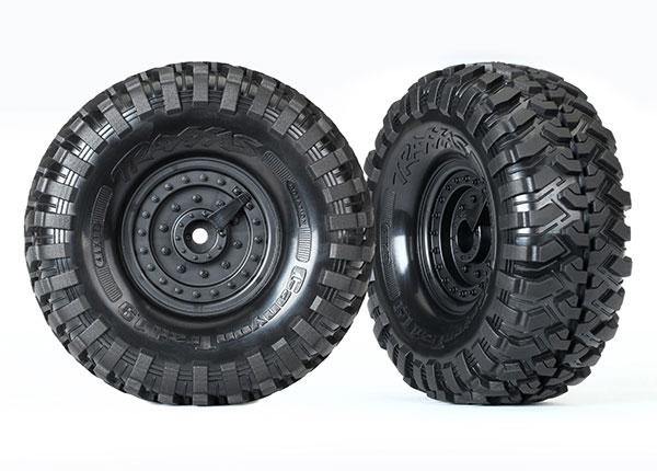 Traxxas 8273 Tires and wheels assembled glued (Tactical 1.9” wheels Canyon Trail 4.6x1.9” tires) (2) - Excel RC