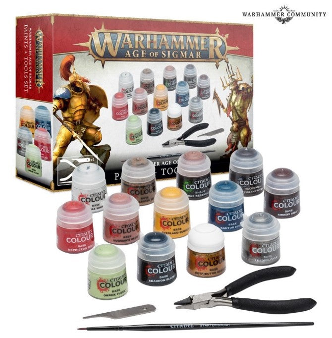 Warhammer Age of Sigmar: Paints and Tools Set