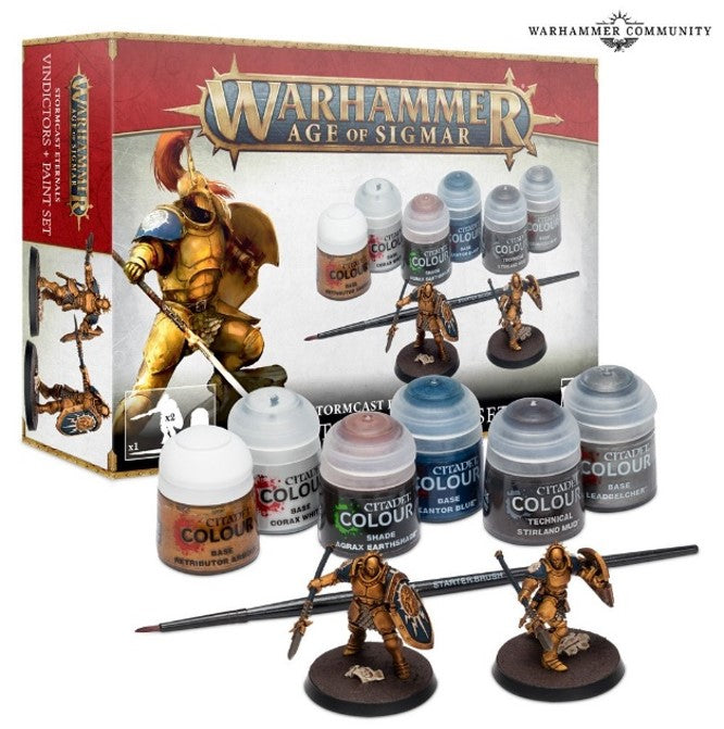 Warhammer Age of Sigmar: Stormcast Eternals Vindictor Paint Set