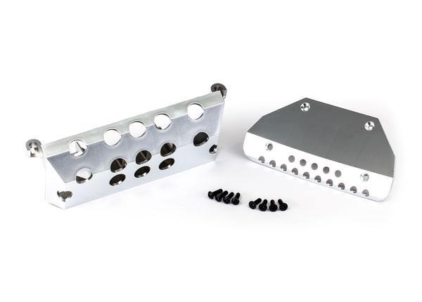 Traxxas 8835 Skid plates Mercedes-Benz® G 63® front & rear (satin-plated finish) 3x10 CCS (4) 3x10 BCS (4) - Excel RC
