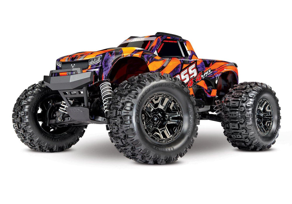 Traxxas Hoss™ 4X4 VXL: 1/10 Scale Monster Truck Orange - Excel RC