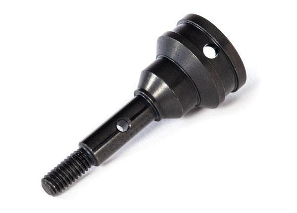 Stub axle, front, steel-splined constant velocity (1) - Excel RC