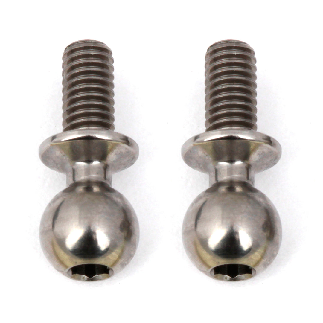 Associated FT Heavy Duty Ti Ballstuds, 4 mm, long neck 91750 | ASC91750