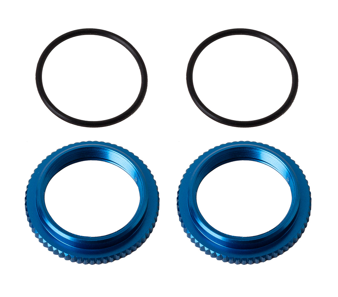 Associated 13mm Shock Collars Blue Aluminum 91928 | ASC91928