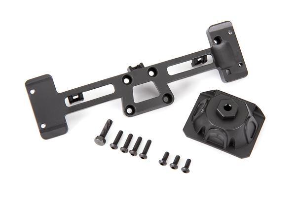 Traxxas Spare tire mount/ mounting bracket/ 3x8 BCS (3)/ 3x12 BCS (4)/ 4x15mm hex bolt (fits #9211 body) 9219 - Excel RC