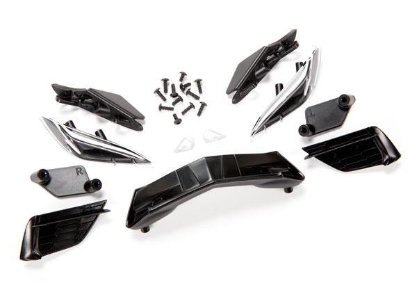 Traxxas 9316 Grille, Chevrolet Corvette Stingray/ grille mount (3)/ headlight housing (2)/ lens (2)/ headlight mount (2)/ 2.6x6mm BCS (4)/ 2.6x8mm BCS (8) TRA9316 - Excel RC