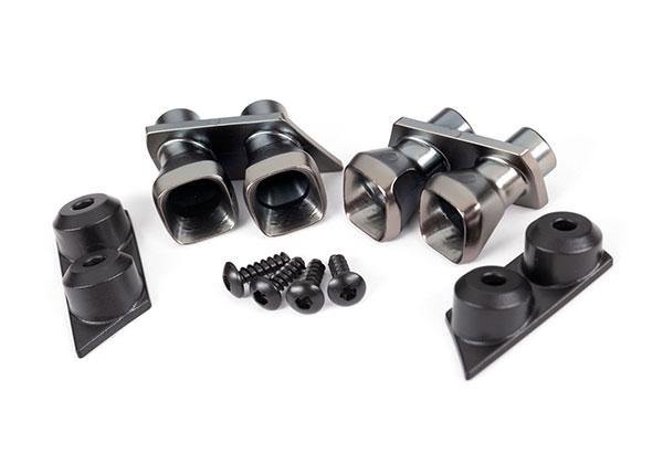 Traxxas Exhaust Tips (2)/ Exhaust Tip Mounts (2)/ 2.6X8 Bcs (4) 9318 - Excel RC